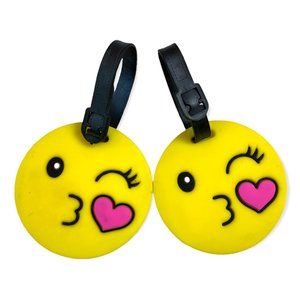 Emoji luggage tags (set of 2)